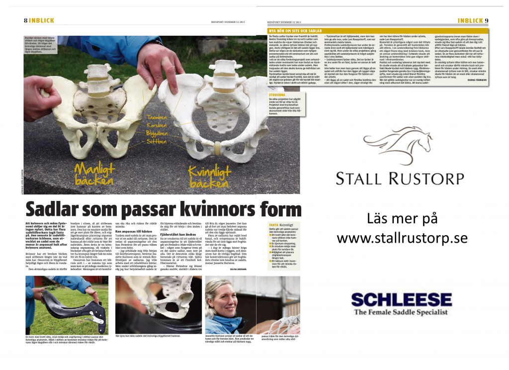 Stall Rustorp - Reportage i tidningen ridsport
